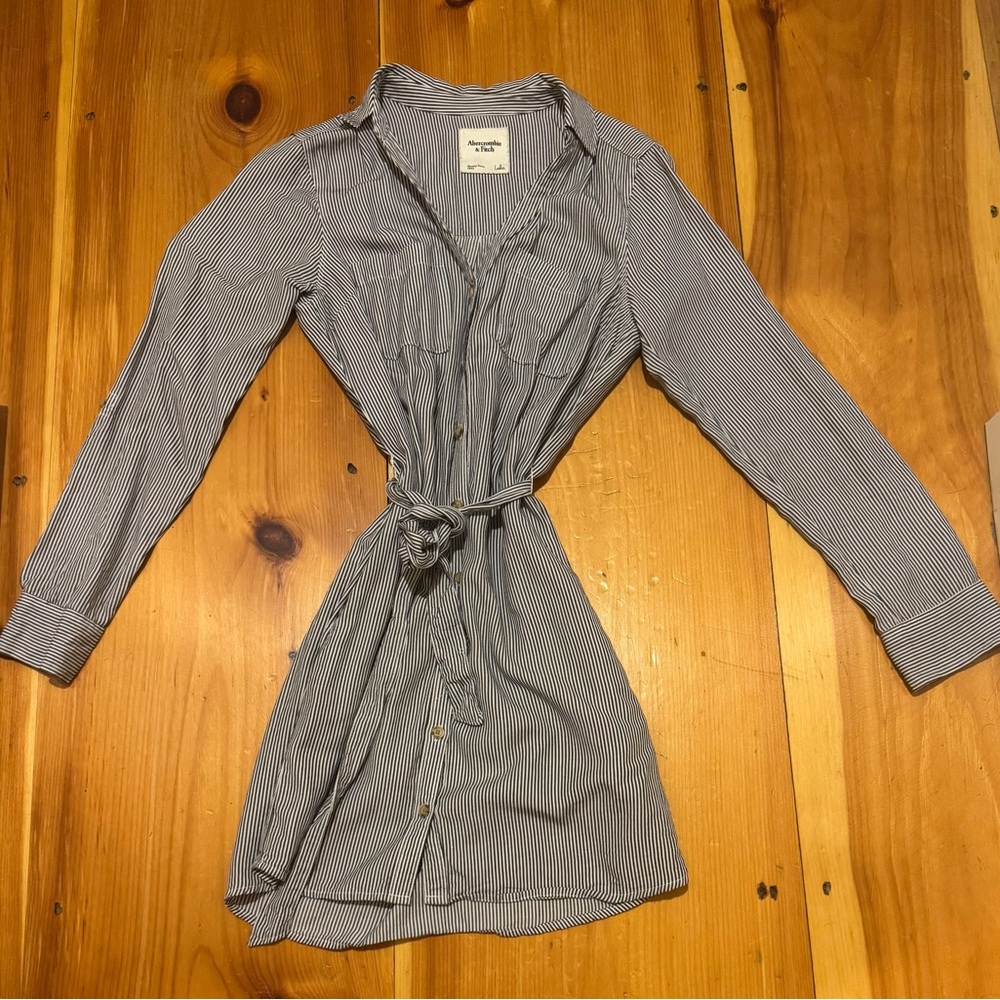 NWOT Abercrombie & Fitch Striped Shirt Dress size small